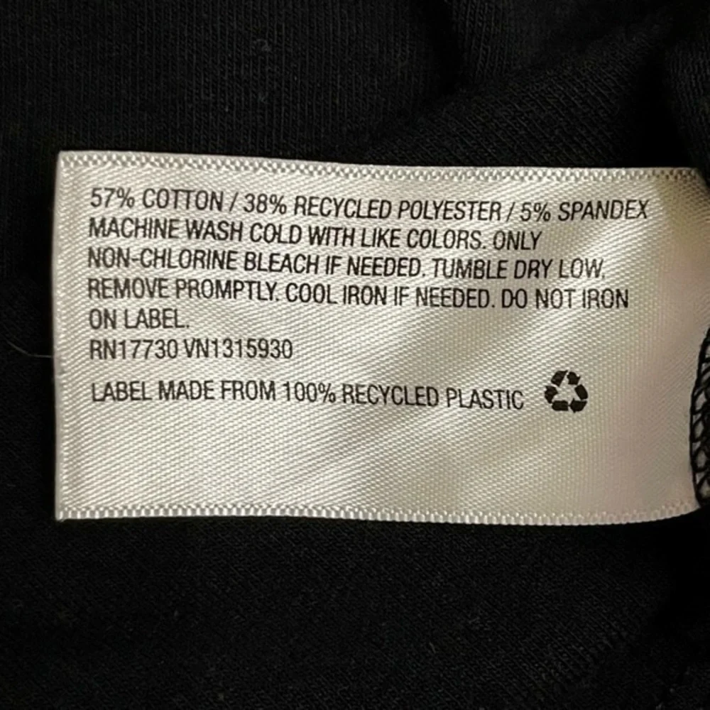 WILD FABLE BLACK CROPPED SHORT SLEEVE V NECK TEE SZ XS
